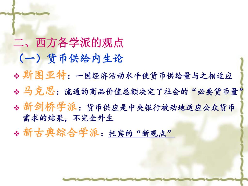 Ppt 第七章 上 货币供给及其理论powerpoint Presentation Id