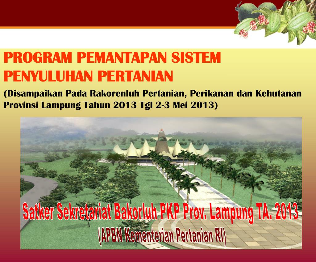 PPT - PROGRAM PEMANTAPAN SISTEM PENYULUHAN PERTANIAN PowerPoint ...