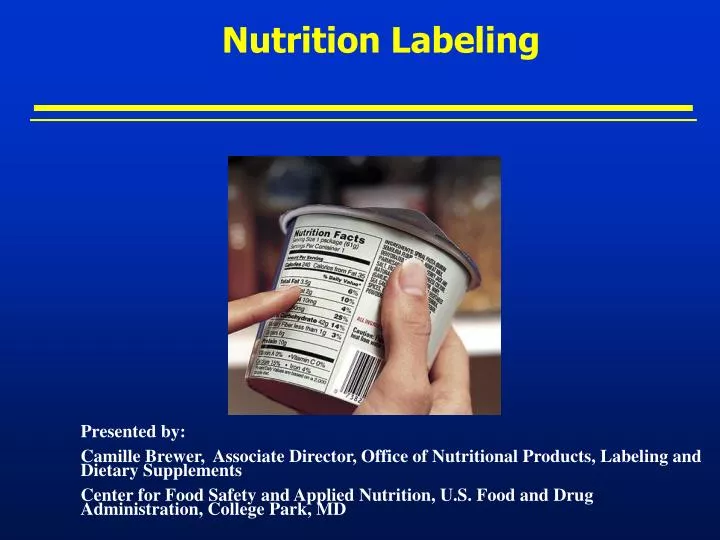 PPT - Nutrition Labeling PowerPoint Presentation, free download - ID:5138812