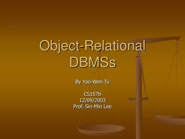 PPT - Object-Relational DBMSs PowerPoint Presentation, free download ...