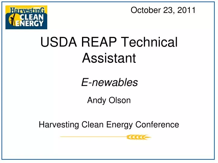 usda reap technical assistant n.