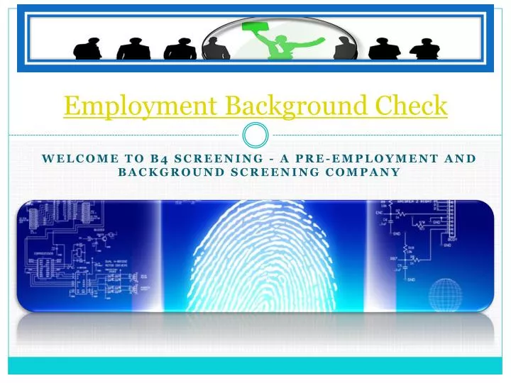 employment background check n.