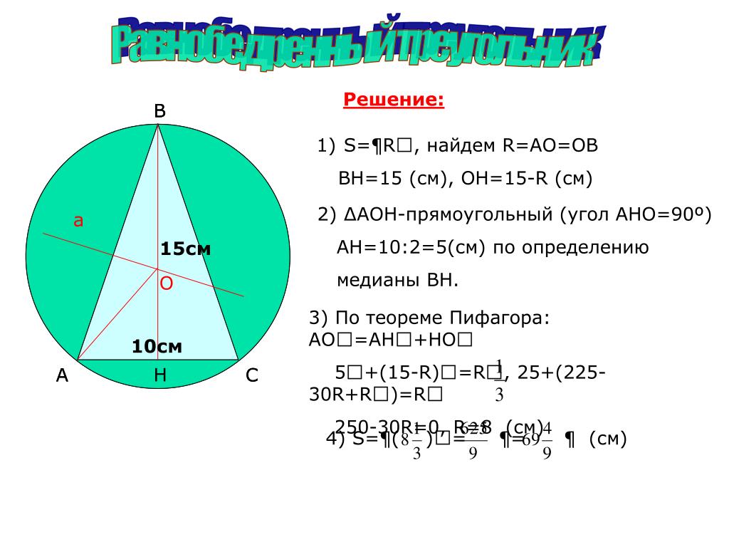 Формула описанной окружности четырехугольника