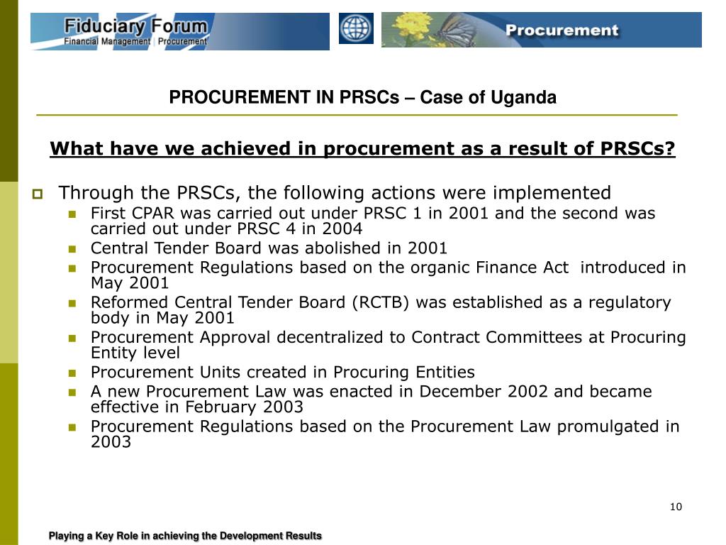 procurement research proposal topics in uganda