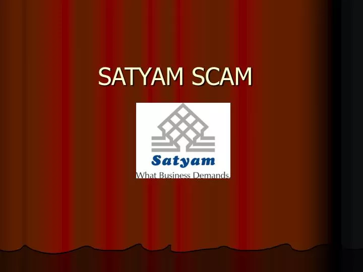 satyam scam ppt powerpoint presentation