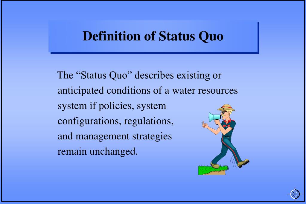 what does it mean status quo ante