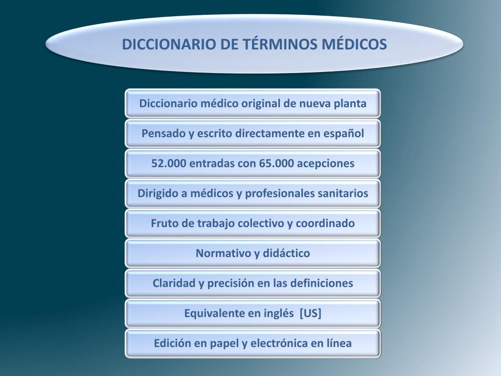 PPT - DICCIONARIO DE TÉRMINOS MÉDICOS PowerPoint Presentation, free ...