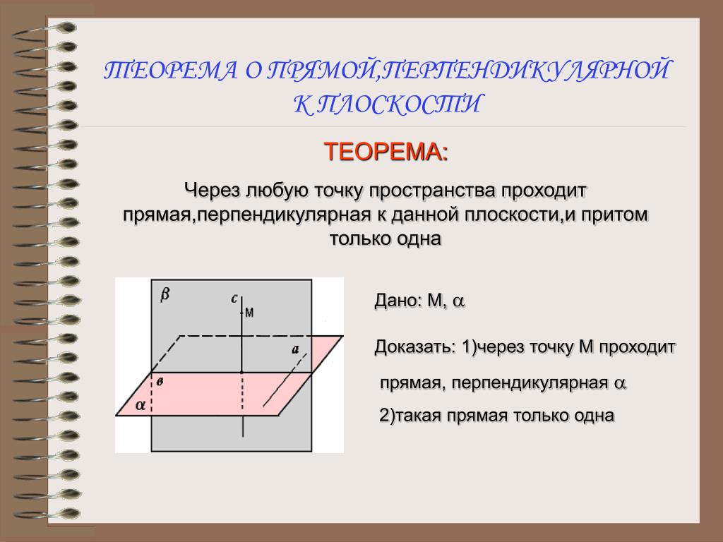 Плоскость проходящая через прямую перпендикулярно плоскости. Теорема о прямой перпендикулярной к плоскости. 4. Теорема о прямой перпендикулярной плоскости. Теорема о прямой перпендикулярной к плоскости через. Лемма прямой перпендикулярной к плоскости 10 класс.