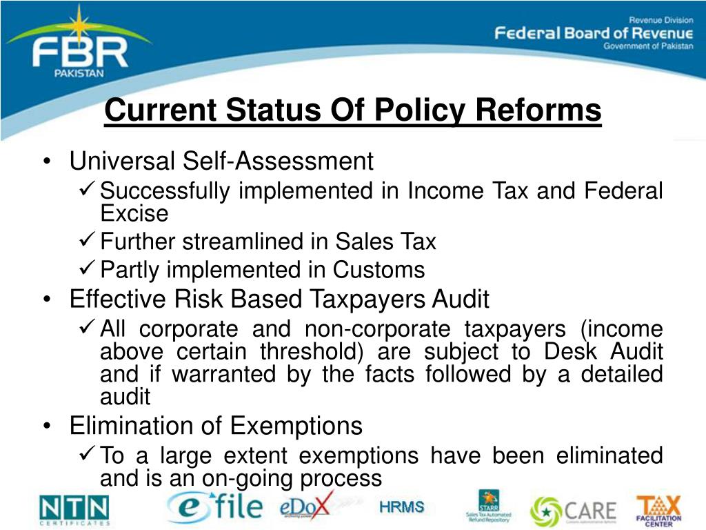 Ppt South Asian Tax Summit 2008 Fbr S Reforms Process