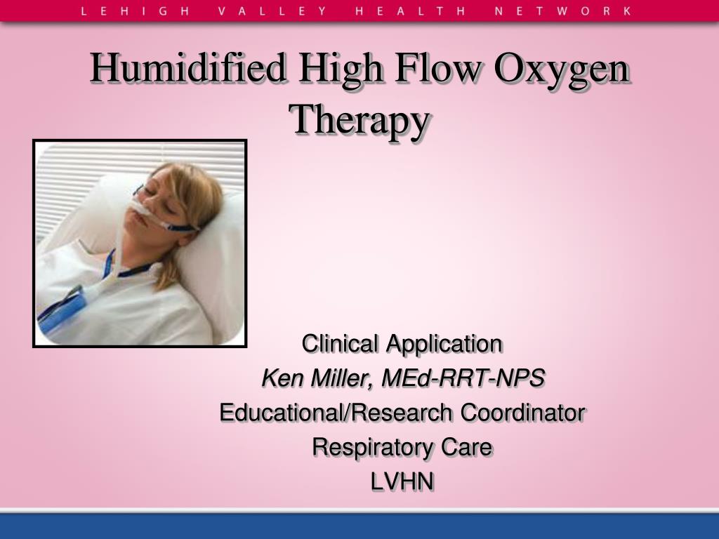 humidified high flow oxygen therapy l