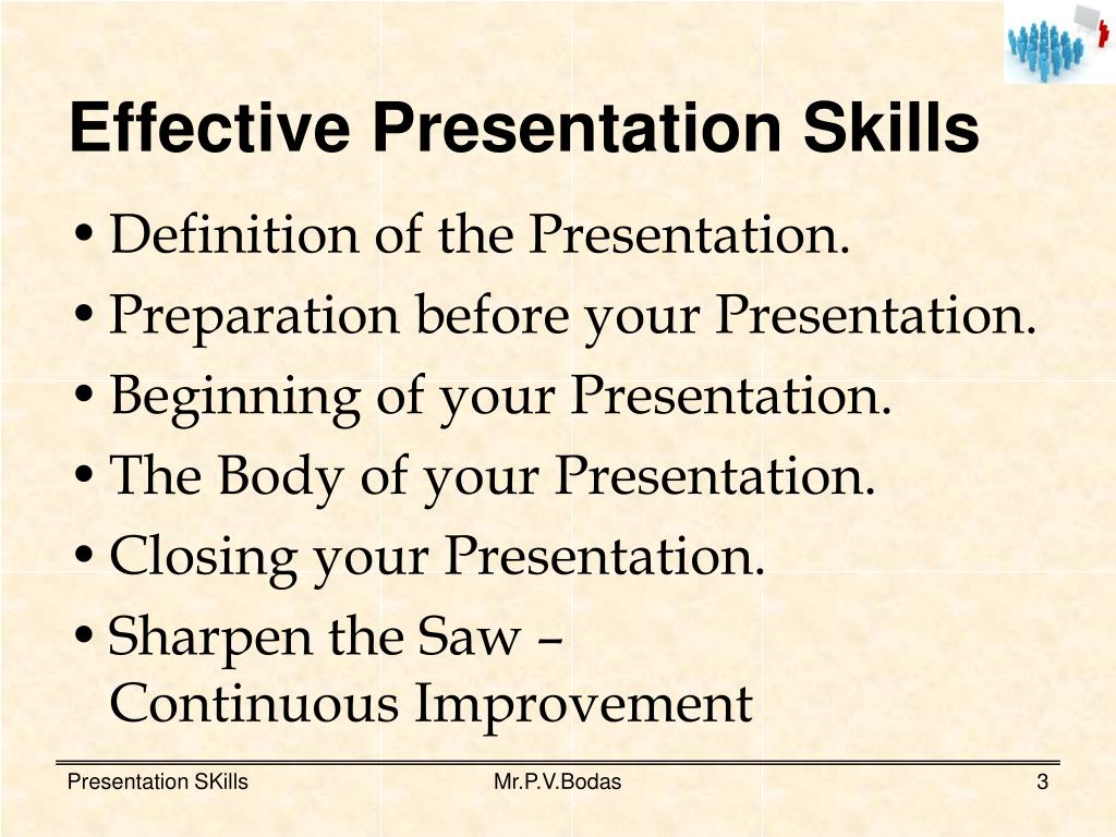 what is presentation skills ppt