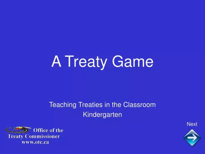 a treaty game n.