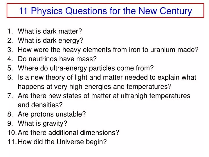 physics questions Physics questions people ask fermilab over the years, people have sent questions to fermilab on subjects from why the sky is blue to the speed limit of the universe. physics questions Physics questions people ask fermilab over the years, people have sent questions to fermilab on subjects from why the sky is blue to the speed limit of the universe.