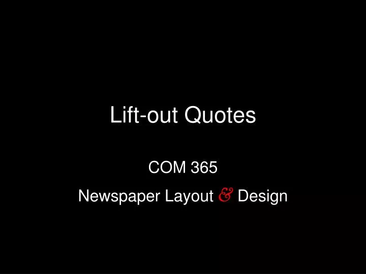 PPT Liftout Quotes PowerPoint Presentation, free download ID5144685