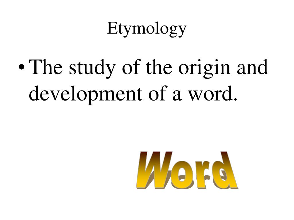 presentation etymology word