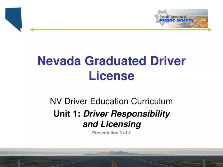 nevada graduated driver license n.