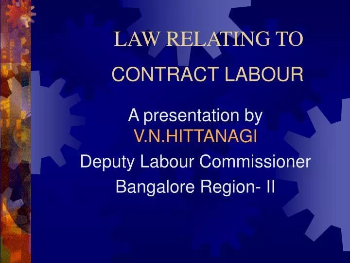 presentation on contract labour