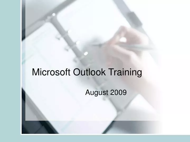 outlook training powerpoint presentation