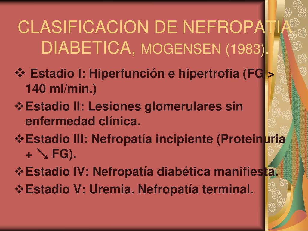 nefropatía diabética estadio 3 diabetes kezelés lézerrel