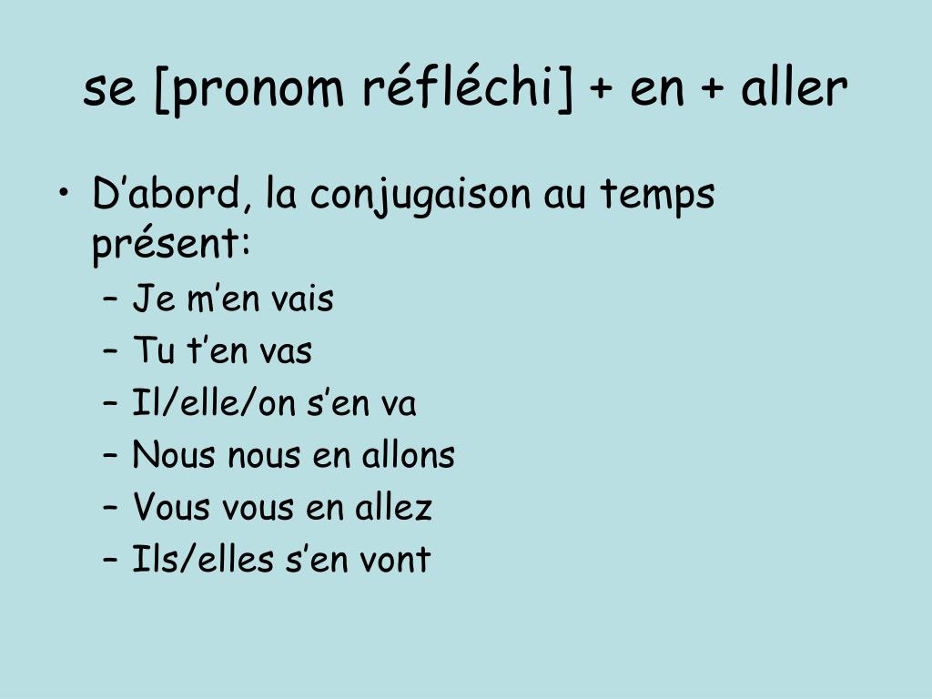Je Suis Allé Conjugaison PPT - Le verbe « s'en aller » PowerPoint Presentation, free download -  ID:5148401