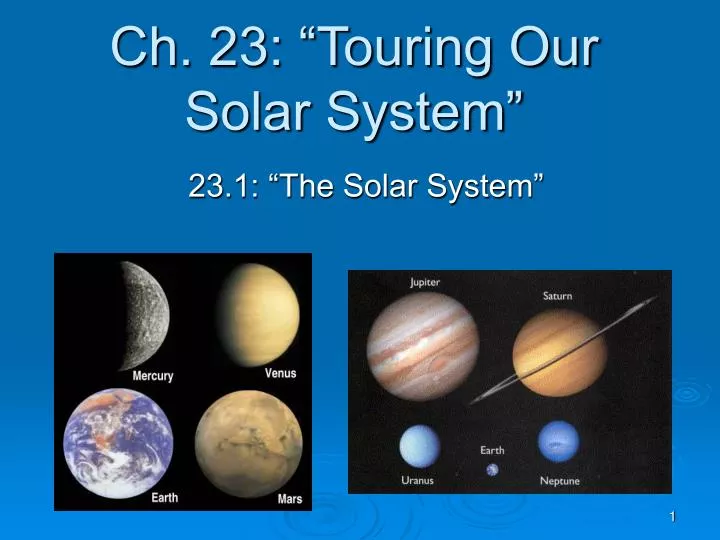 Ppt Ch 23 Touring Our Solar System Powerpoint Presentation Free Download Id 5149022