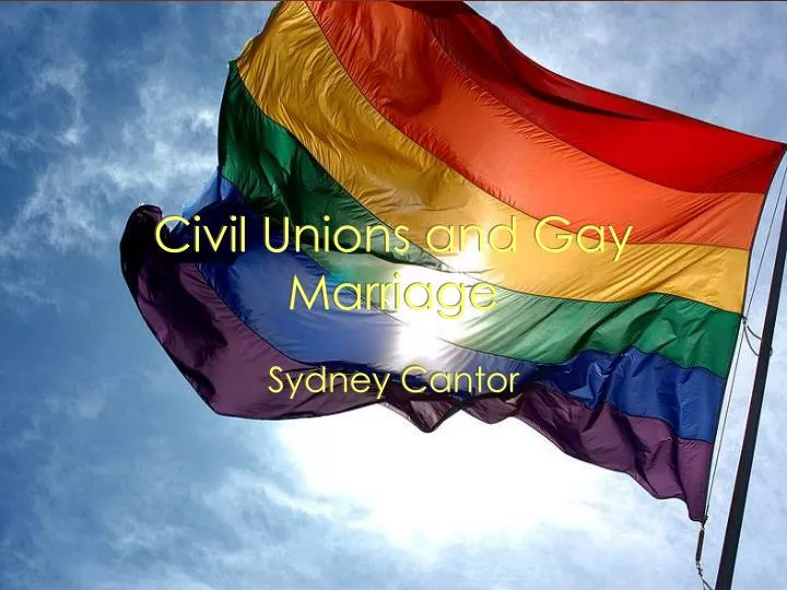 civil unions and gay marriage n.