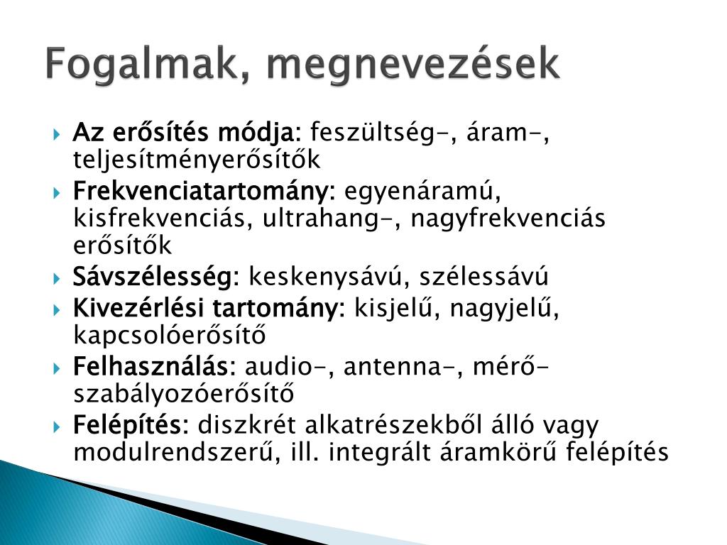 PPT - Erősítők PowerPoint Presentation, free download - ID:5150623