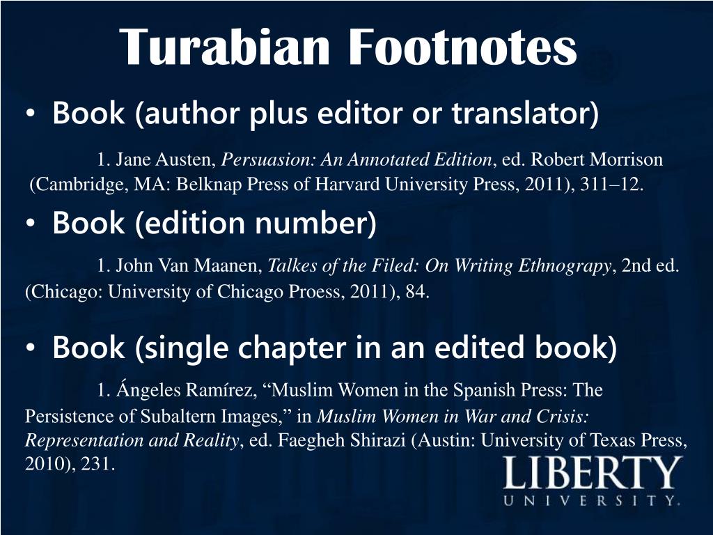turabian footnotes