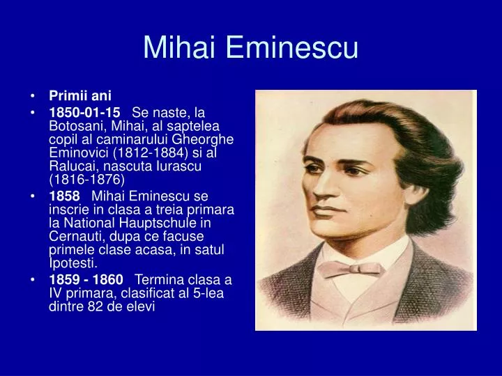 PPT - Mihai Eminescu PowerPoint Presentation, free download - ID:5154968