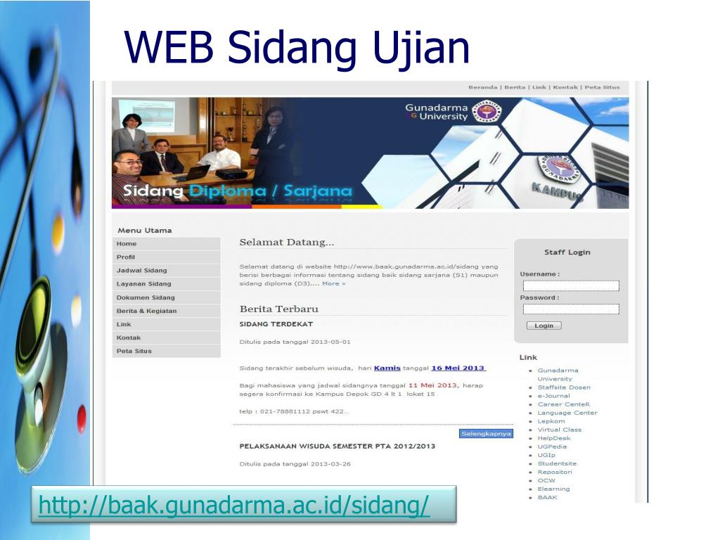 Ppt Sidang Sarjana Universitas Gunadarma Powerpoint Presentation Free Download Id 5155082
