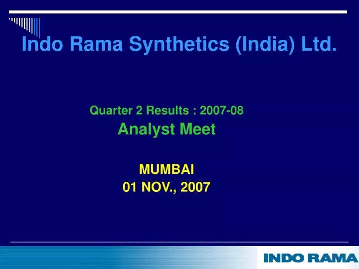 implementation at indo rama synthetics information technology essay View pankaj goswami’s profile on linkedin information technology and services current: wipro limted at indo rama synthetics(i) ltd. implementation at indo rama synthetics information technology essay View pankaj goswami’s profile on linkedin information technology and services current: wipro limted at indo rama synthetics(i) ltd.