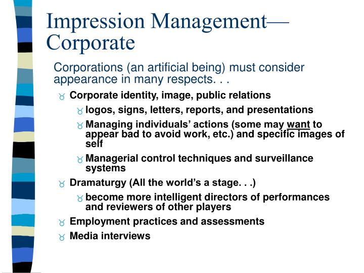 impression management techniques