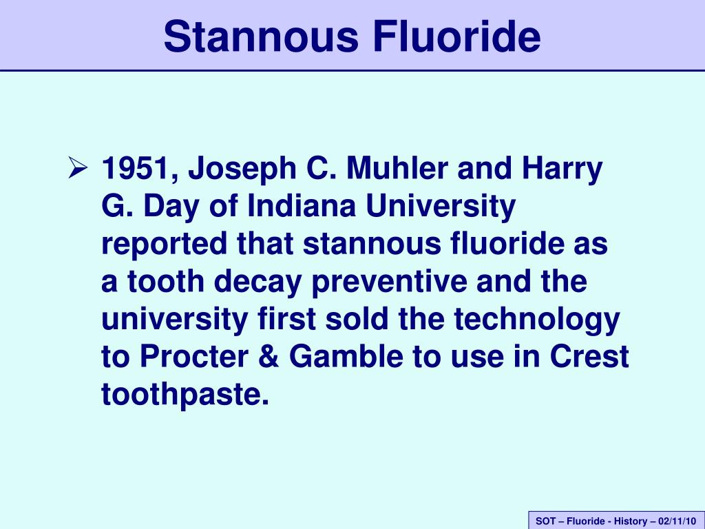 PPT - Fluoride in your drinking water: History, Science, and Policy PowerPoint Presentation - ID:5157949