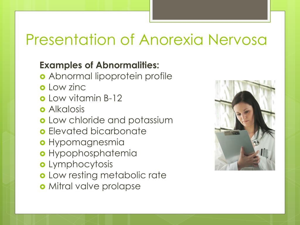anorexia nervosa case study ppt