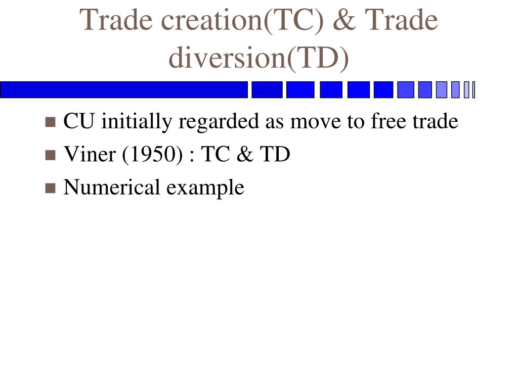 PPT - Various levels Free trade area (FTA) - NAFTA Customs union (cu ...