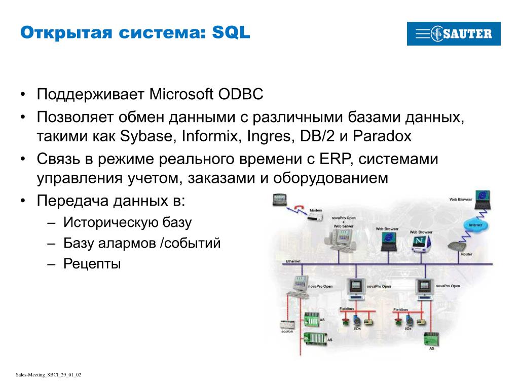 Управление обменами данными. SQL система. Подсистемы SQL. Открытая система управления. Управление базами данных через ОДБС.