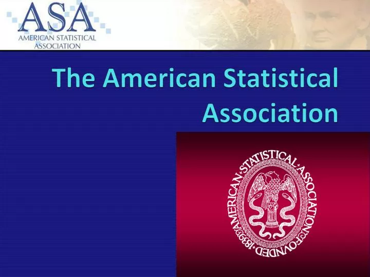 PPT The American Statistical Association PowerPoint Presentation