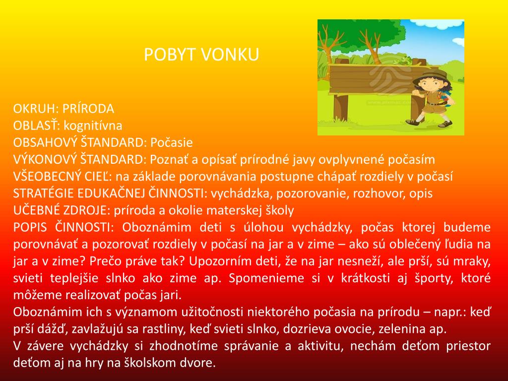 PPT - PÍSOMNÁ PRÍPRAVA NA EDUKČNÚ ČINNOSŤ PowerPoint Presentation -  ID:5162168