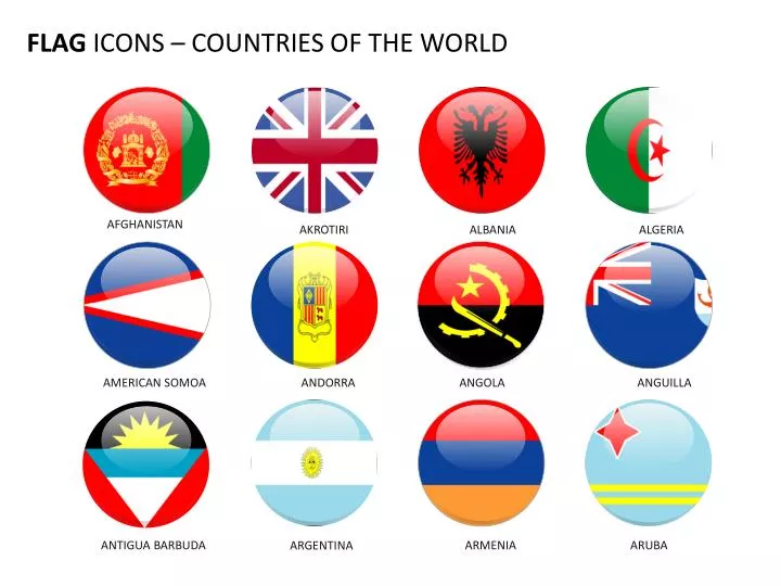 world flags ppt presentation free download