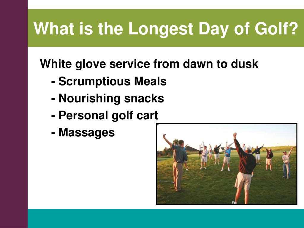 PPT JA Longest Day of Golf PowerPoint Presentation, free download