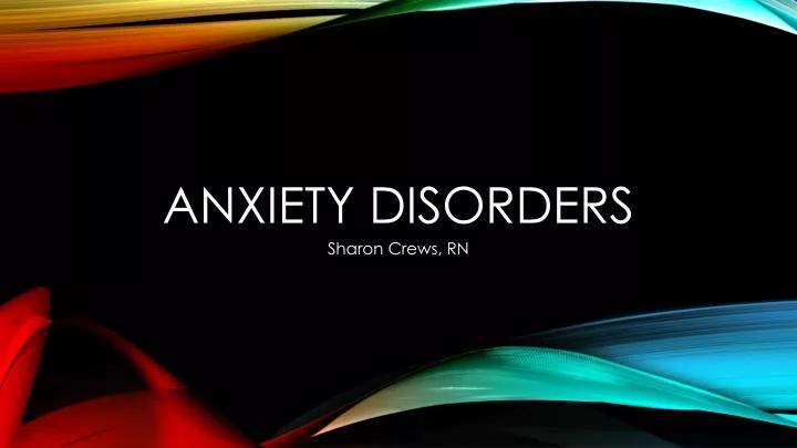 anxiety disorders n.