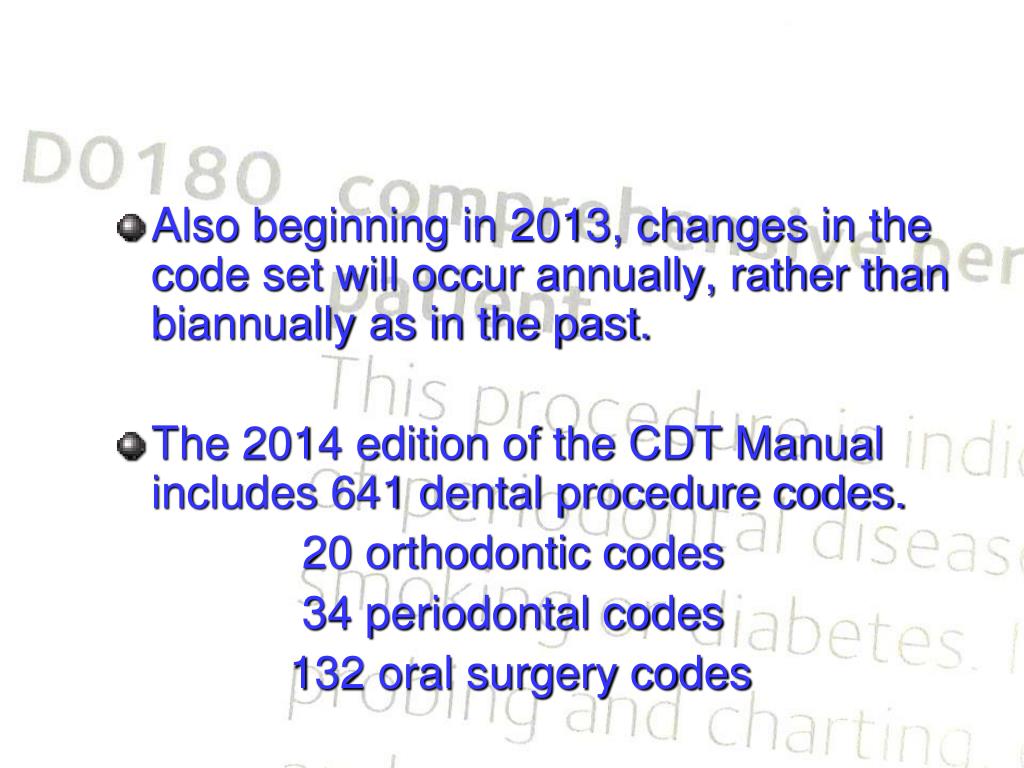 PPT Dental Procedure Codes PowerPoint Presentation, free download