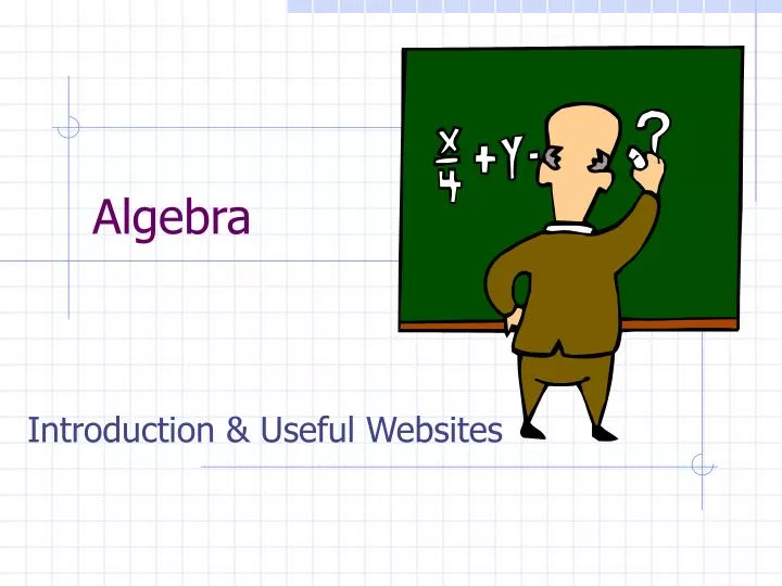 Ppt Algebra Powerpoint Presentation Free Download Id5164500