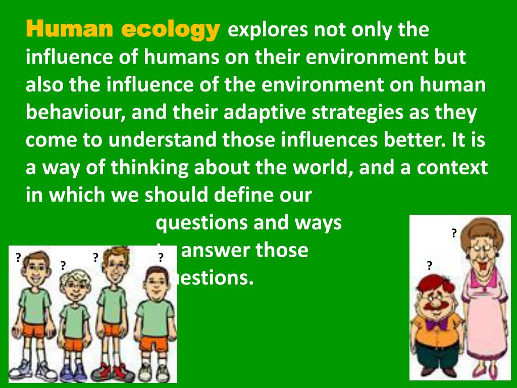 research study about human ecology