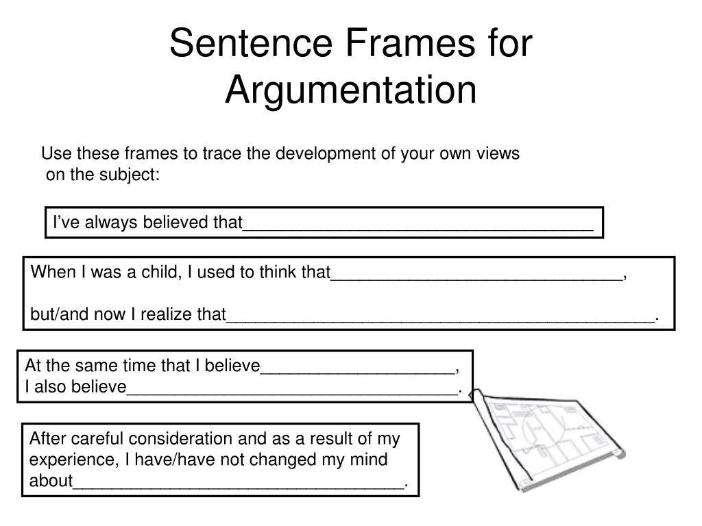 argument thesis frame