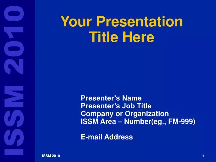 your presentation title here n.