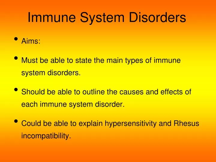 PPT - Immune System Disorders PowerPoint Presentation, Free Download ...