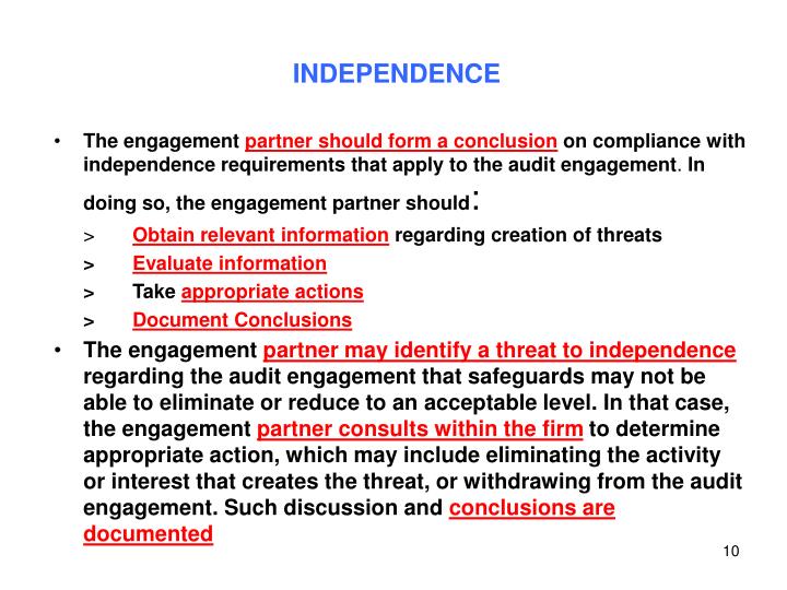 safeguard of auditor independence 625 gazette supplement wednesday 10 june 2015 • supplement (1) to no 5099 • vol 145 policy to safeguard the independence of the external and the internal auditors. safeguard of auditor independence 625 gazette supplement wednesday 10 june 2015 • supplement (1) to no 5099 • vol 145 policy to safeguard the independence of the external and the internal auditors.