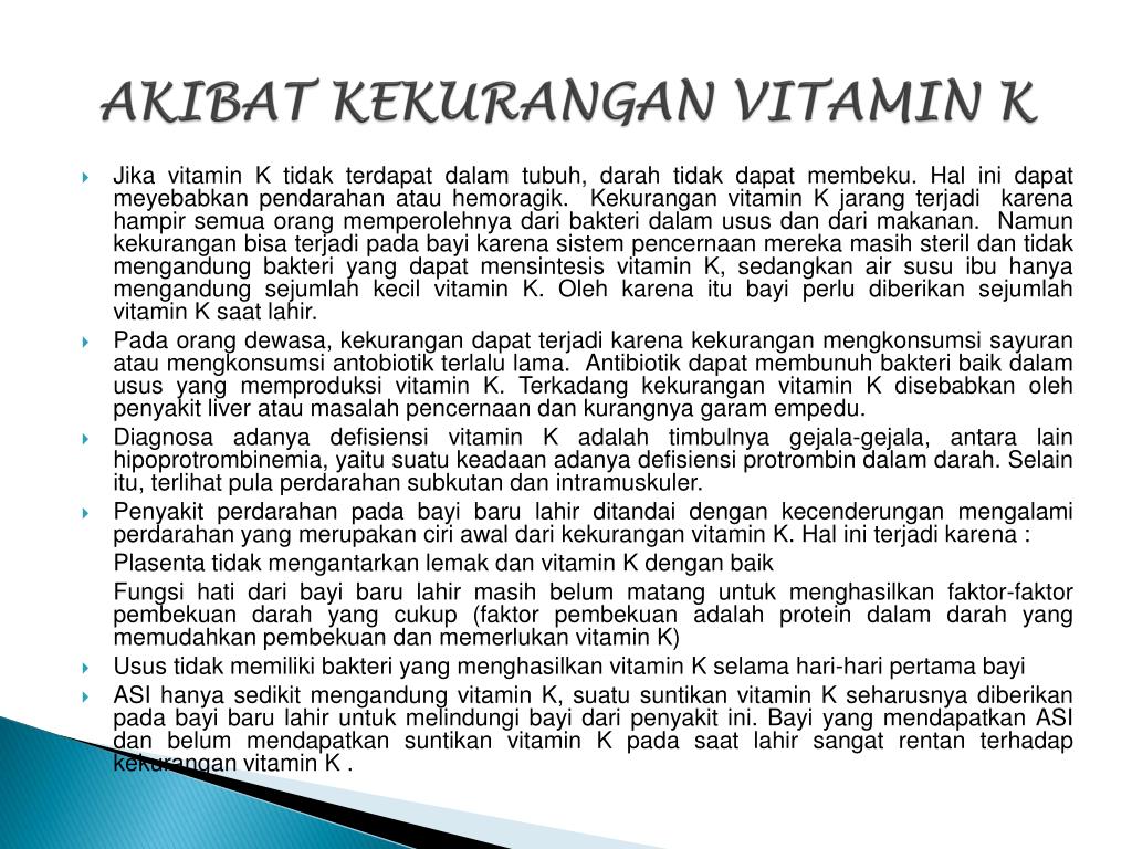Kesan kekurangan vitamin a
