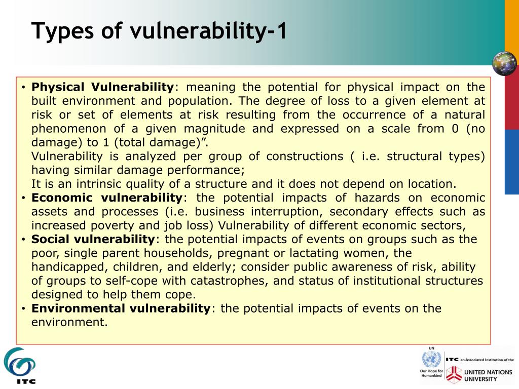 essay on types of vulnerability